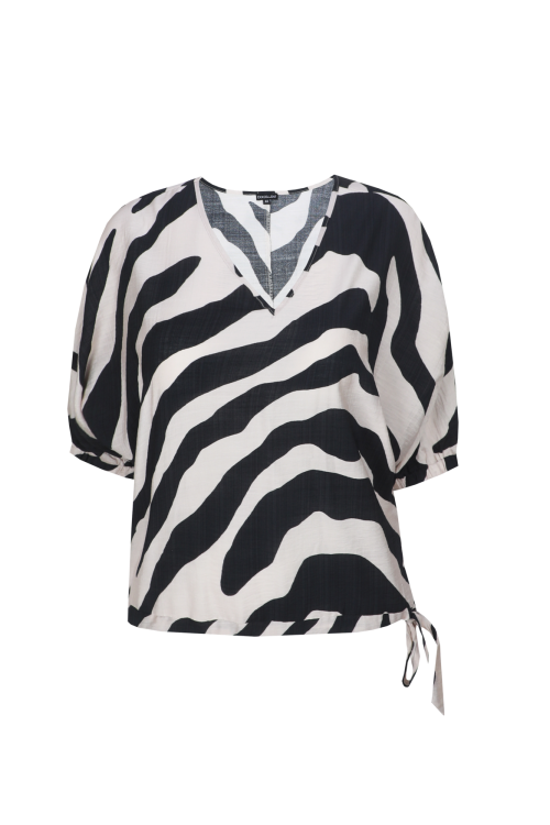 Exxcellent Aubriana top Sand/Black 26ZQE14