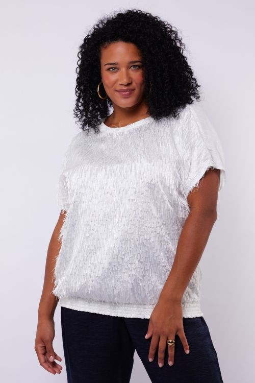 Exxcellent Veda top Offwhite 26VZE14