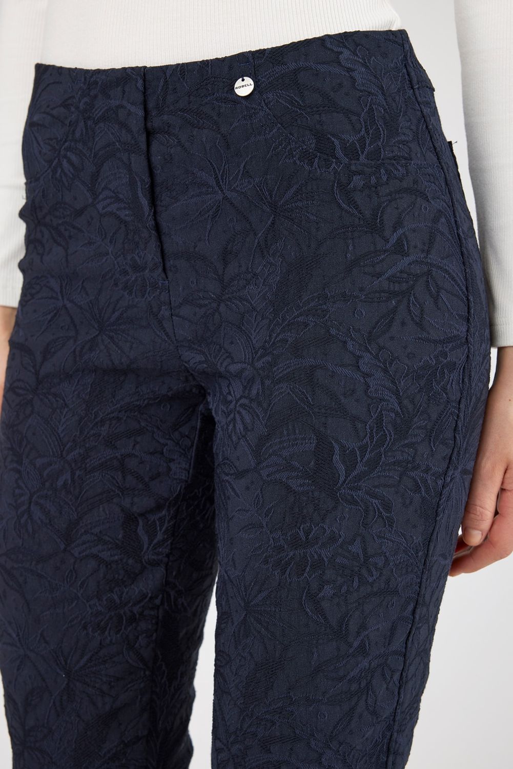 Robell Broek Bella 09 68 cm Navy 51560 54401