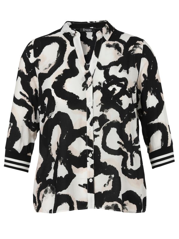 Frapp Blouse met kraag Print 2651668 Frapp Blouse met kraag Print 2651668