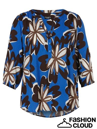 Via Appia Due Tuniek V-hals 3/4 mouw kobalt multicolor 2622970