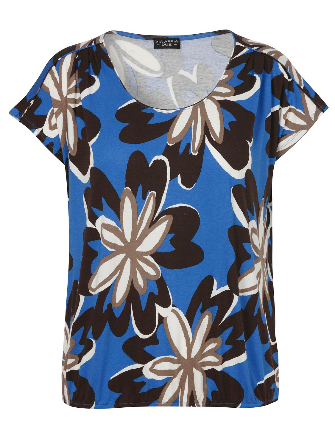 Via Appia Due T-shirt ronde hals Kobalt multicolor 2622710