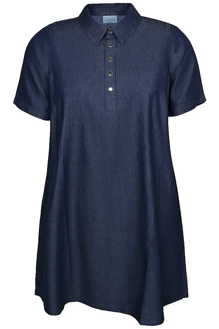 zhenzi Zh-Jayla 1386 Tuniek jeans Blauw 201386