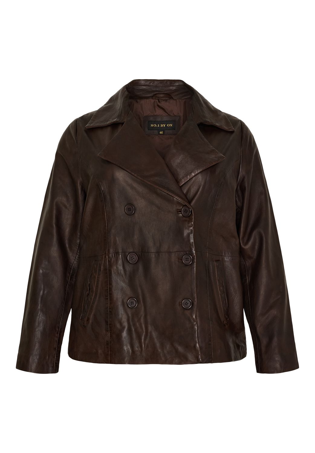 No.1 by Ox Short Trench coat Espresso Brown 15025-1