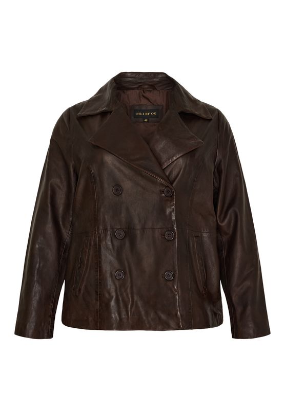 No.1 by Ox Short Trench coat Espresso Brown 15025-1