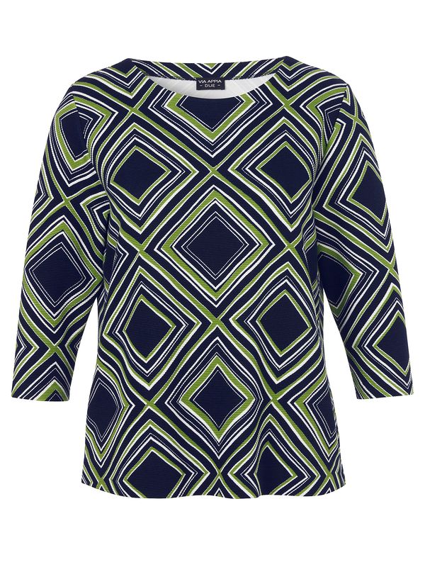 Via Appia Due Sweatshirt Marine Print 2624440