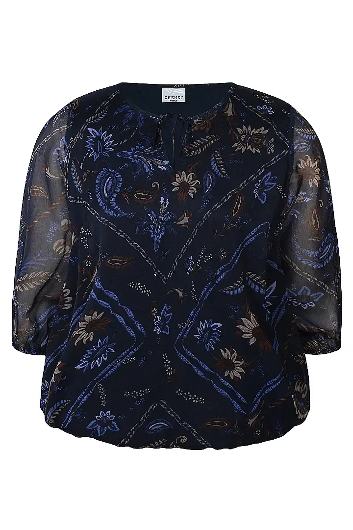 zhenzi ZH-Keara 1446 Blouse Navy 201446