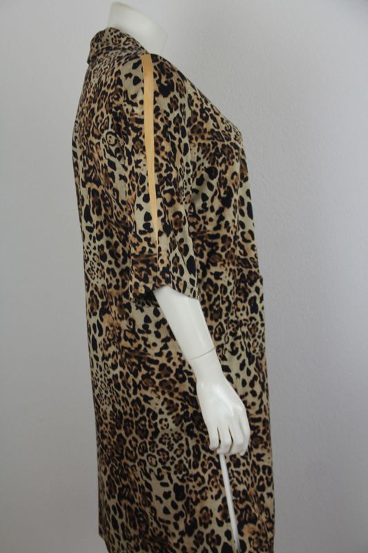 Only-M vest LKM met splitten Roma Animal Camel-Nero 235.15DG