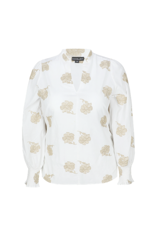 Exxcellent Mabel top Offwhite/Light Camel 26NQE19