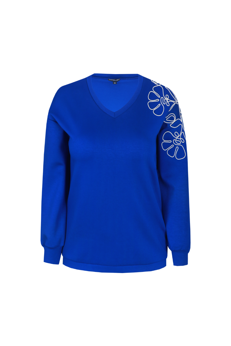 Exxcellent Hadley sweater Royal Blue 26NBE01
