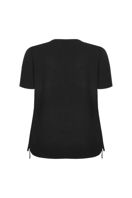 Exxcellent Isolda knit top Black 26NME01
