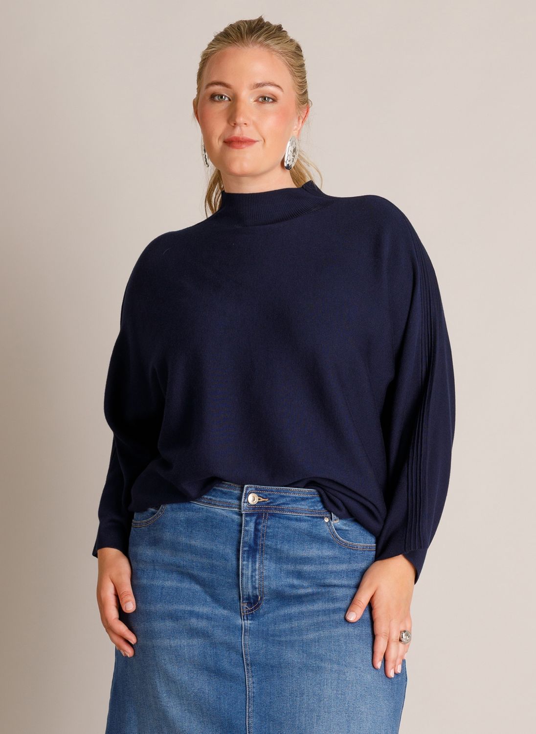 Yest Curve trui Dark Blue A006685