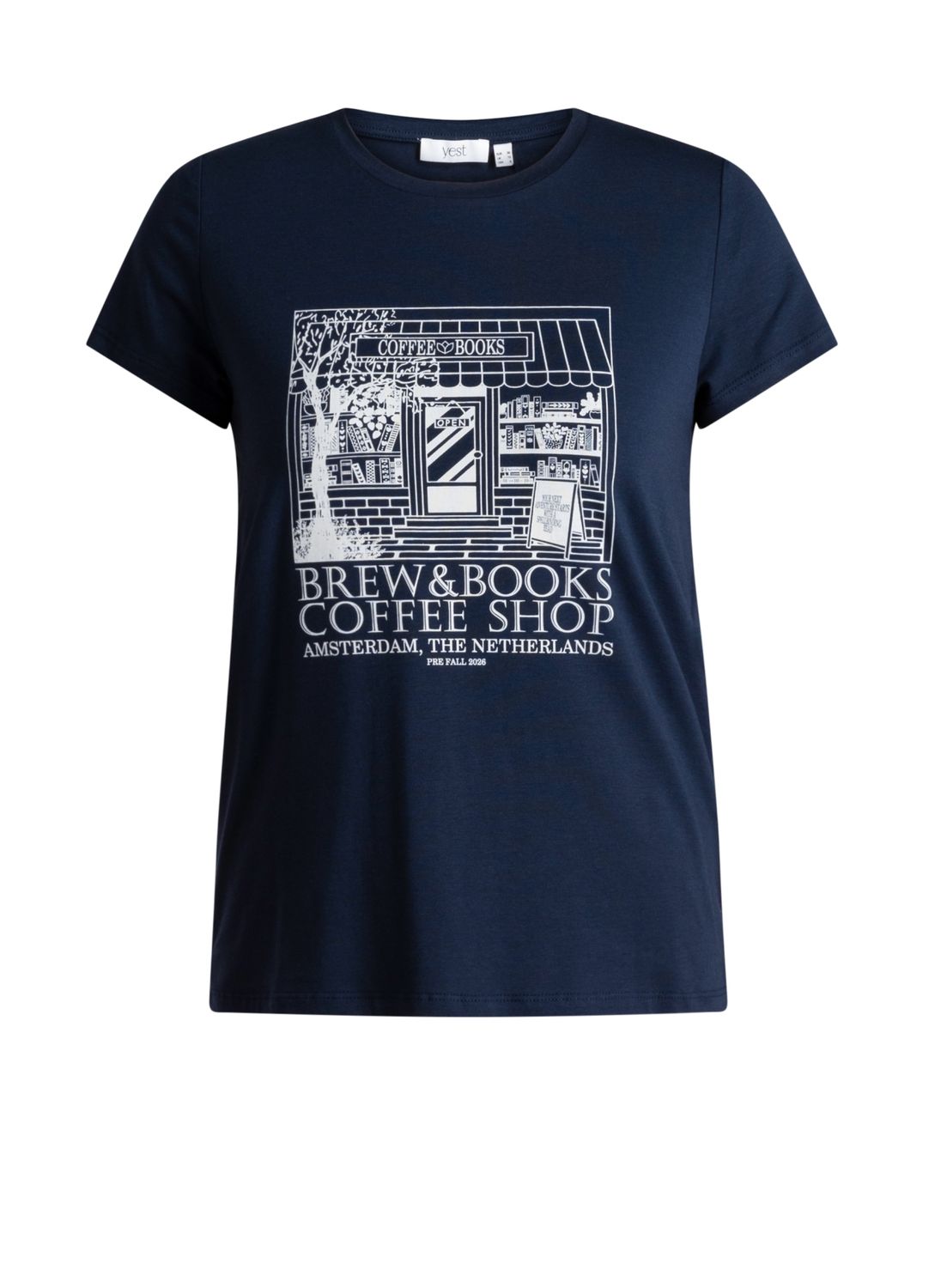 Yest Curve T-shirt Dark Blue A006422