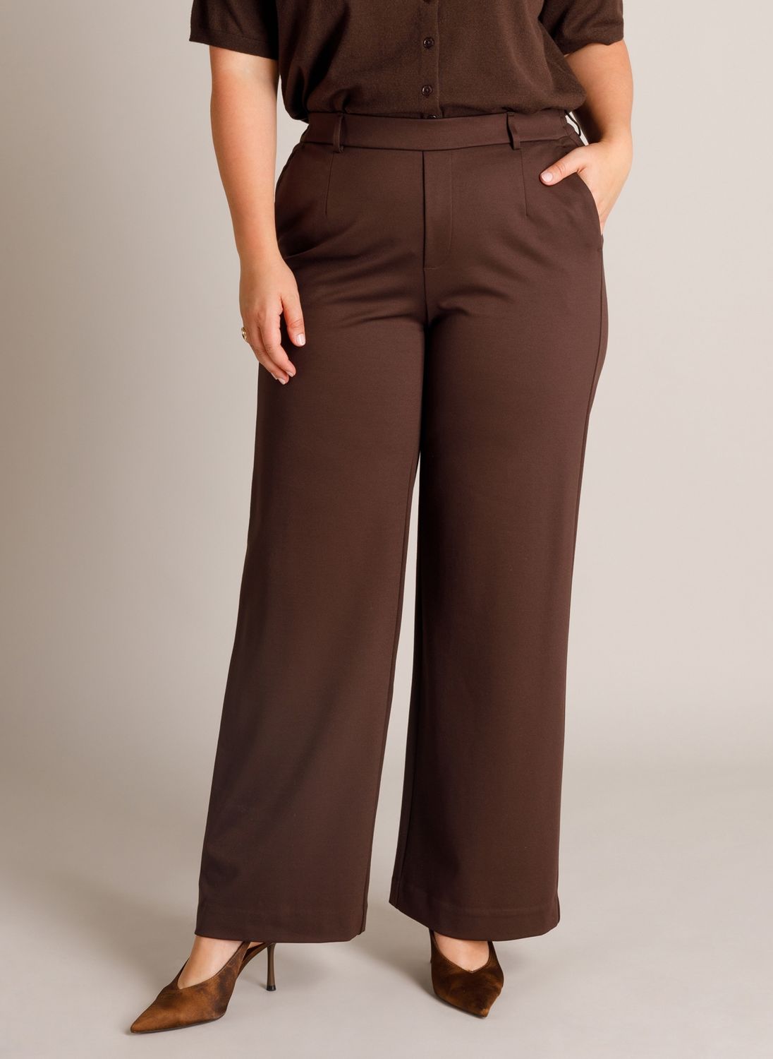 Yest Curve pantalon Dark Brown A006482