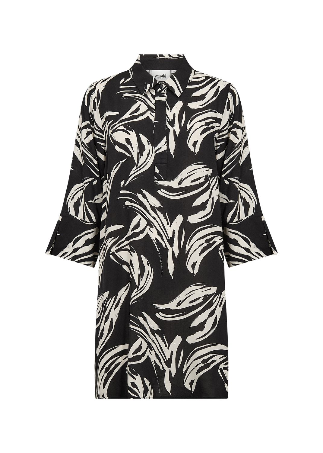 Wasabi Concept julietteAop3 tuniek Zwart Print w10906