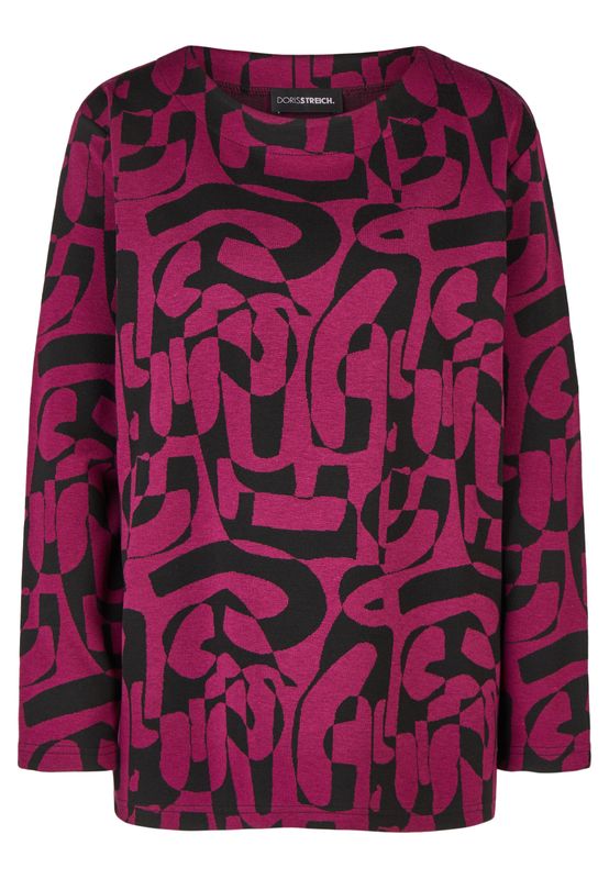 Doris Streich trui 1/1 Arm Fuchsia 367119