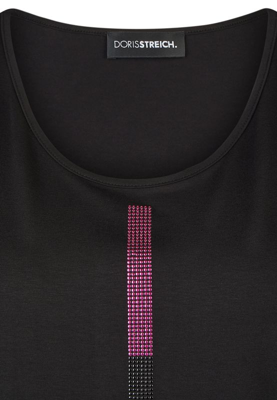 Doris Streich Top gewirkt Black 528270