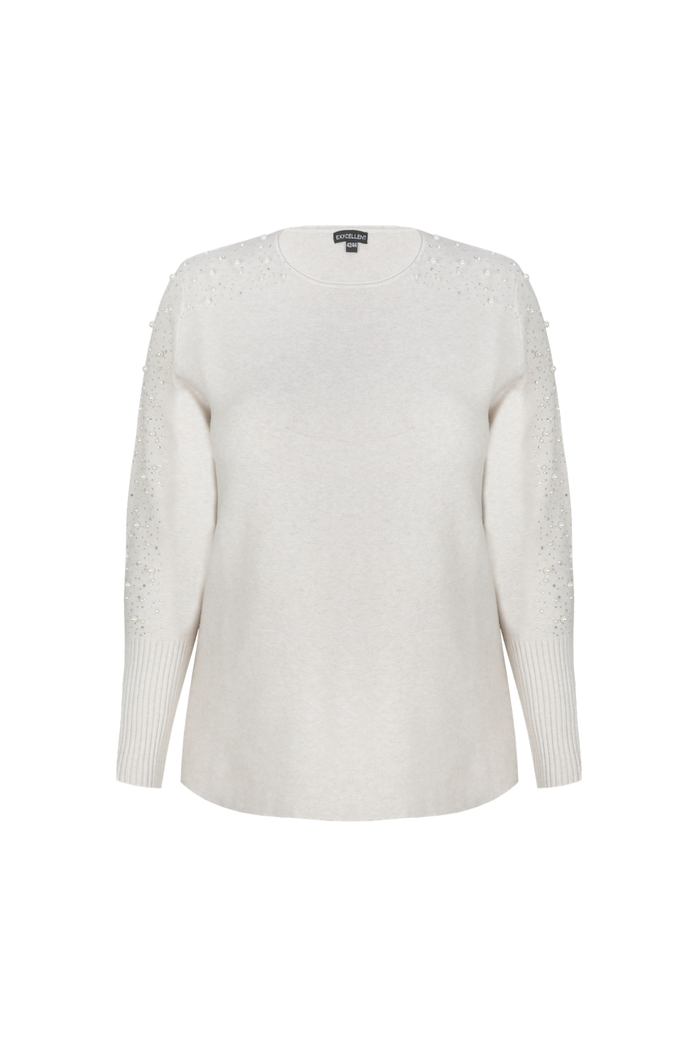 Exxcellent Kendra knit pullover Sand 26NME03