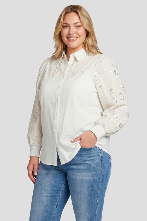 Exxcellent Celian blouse Ecru 26NQE27