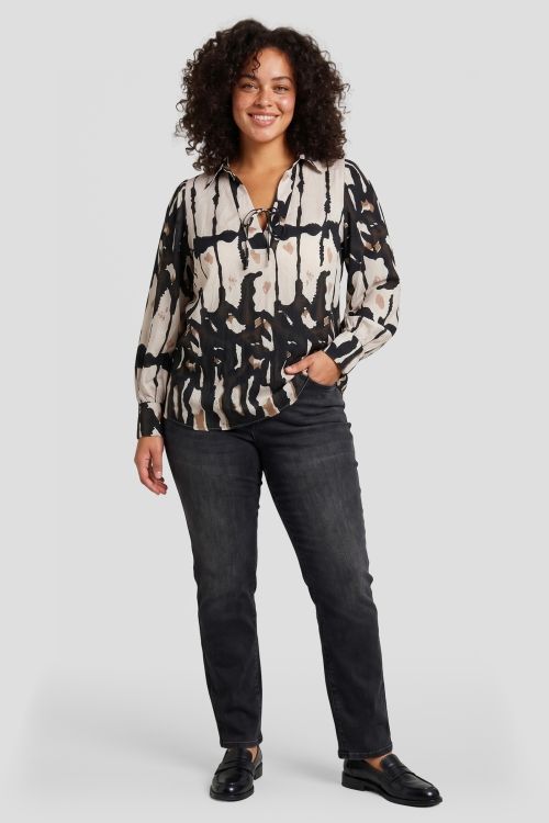 Exxcellent Cressida blouse Sand/Light Camel 26NZE17