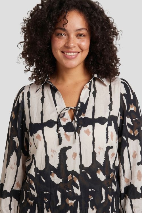 Exxcellent Cressida blouse Sand/Light Camel 26NZE17