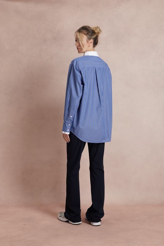 Phebe Nina blouse Blauw met streep UB.263.L.101