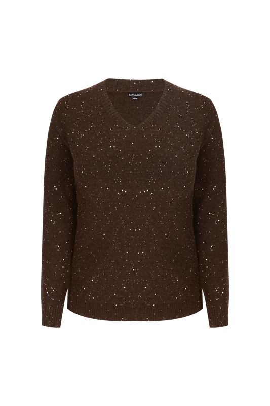 Exxcellent Mirabella knit pullover Dark Earth 26NME04