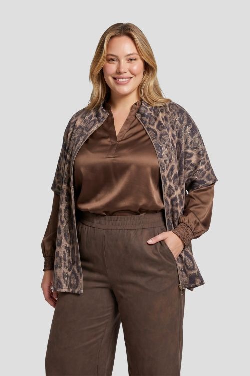 Exxcellent Elody jacket Light Camel/Black 26NOE02