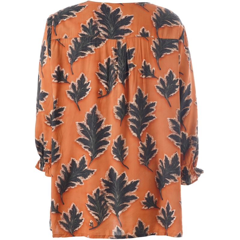 Gozzip Iben Blouse Oranje/zwart G265013