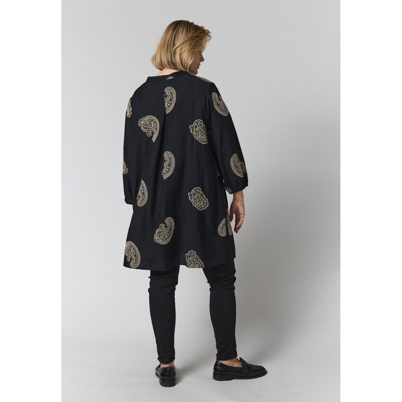Gozzip Jeana Tuniek Zwart met zand G265003