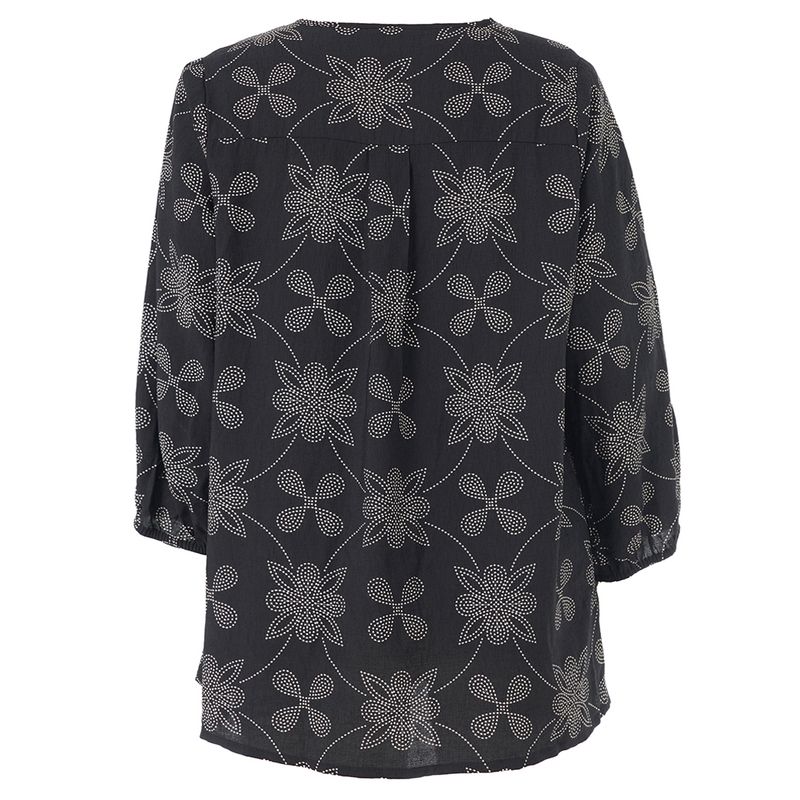 Studio SEmmy Blouse Black/Grey with white dot flow S265806