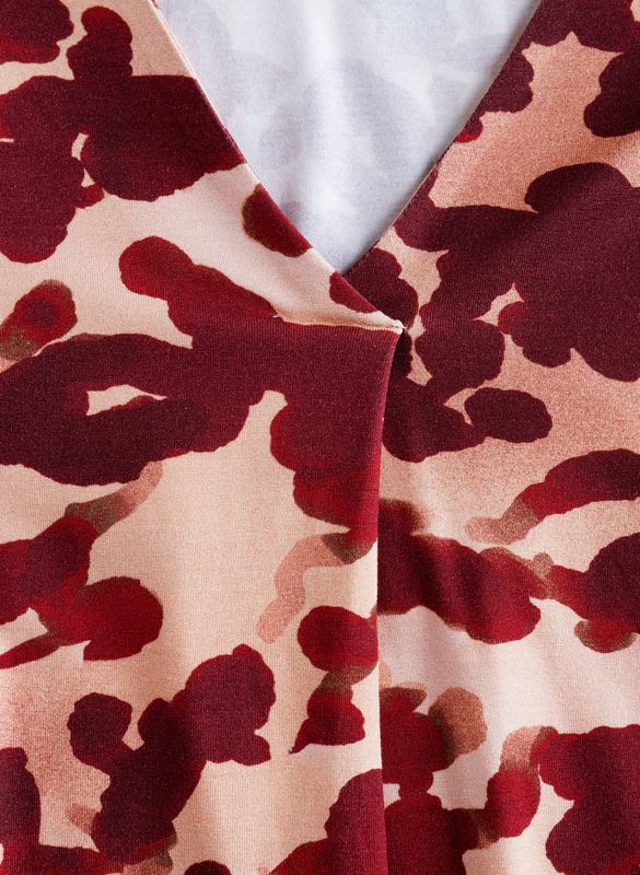 Yest Curve Hou je van een print die eruit sprin Wine Red/Multi Colou A006709