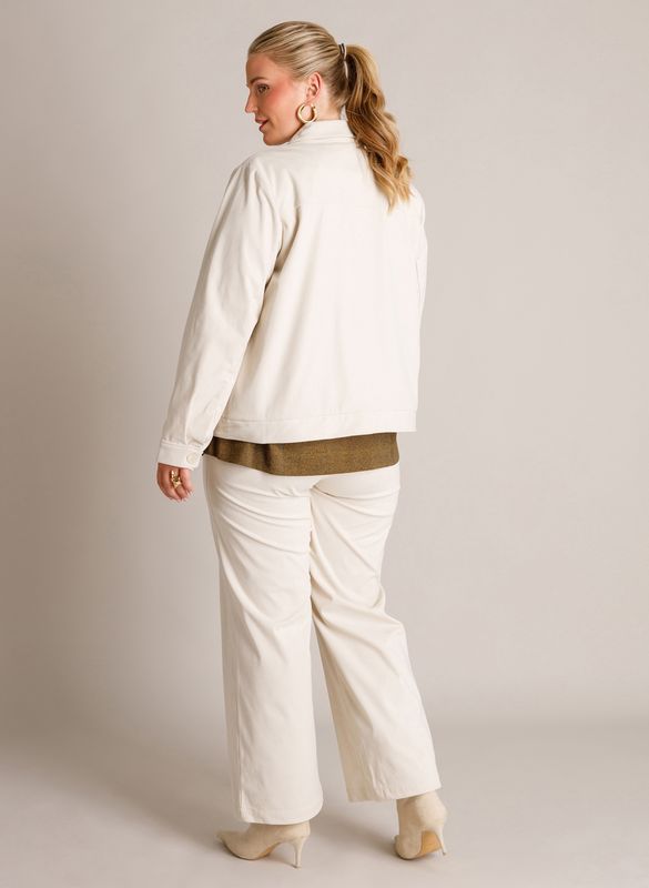 Yest Curve Dit stoere jack is uitgevoerd in een Beige Cream A006689