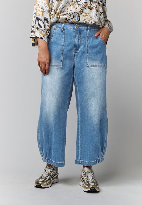 Gozzip Clara Baggy pants Light Blue Denim 9904-1