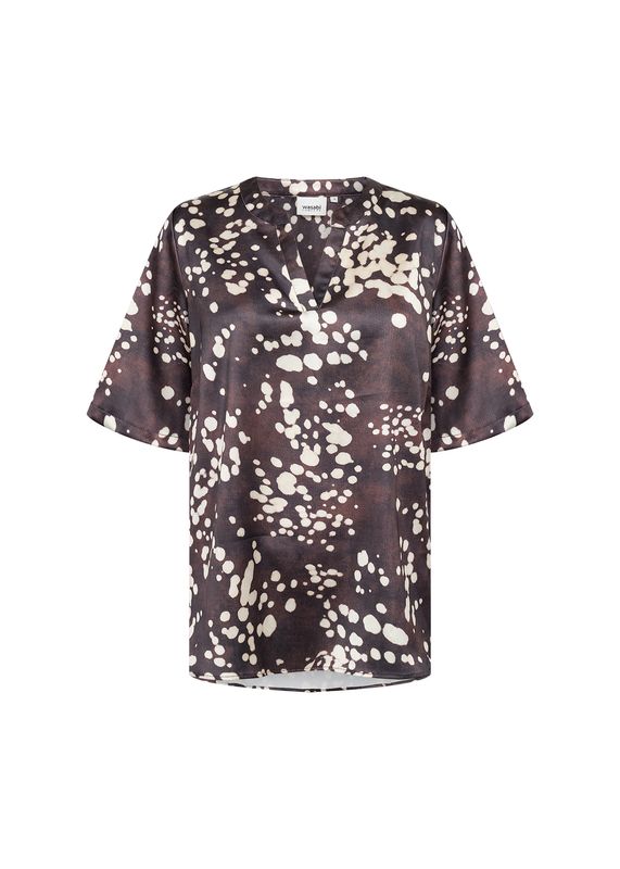 Wasabi Concept Wa Jovina 1 blouse Bruin w10892