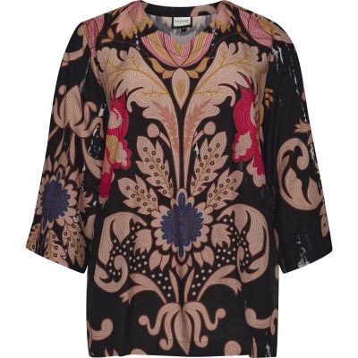 Gozzip Else-Marie blouse Black/pink G265067
