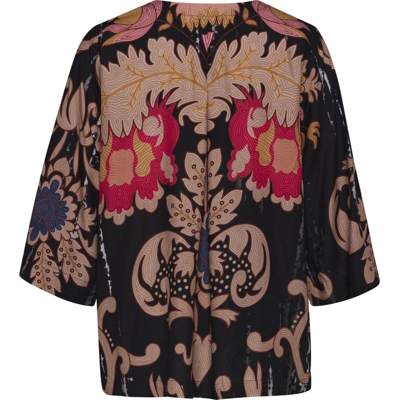 Gozzip Else-Marie blouse Black/pink G265067