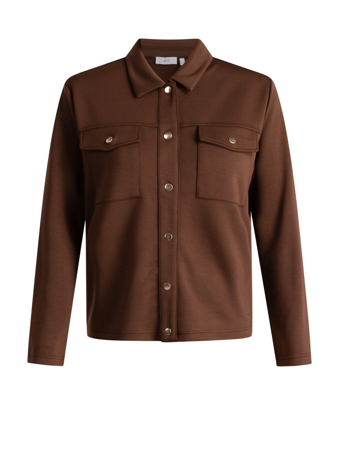 Yest Curve overshirt  Mocca Brown A006451