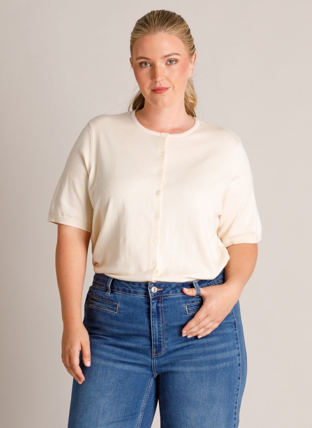 Yest Curve vestje Beige Cream A006459