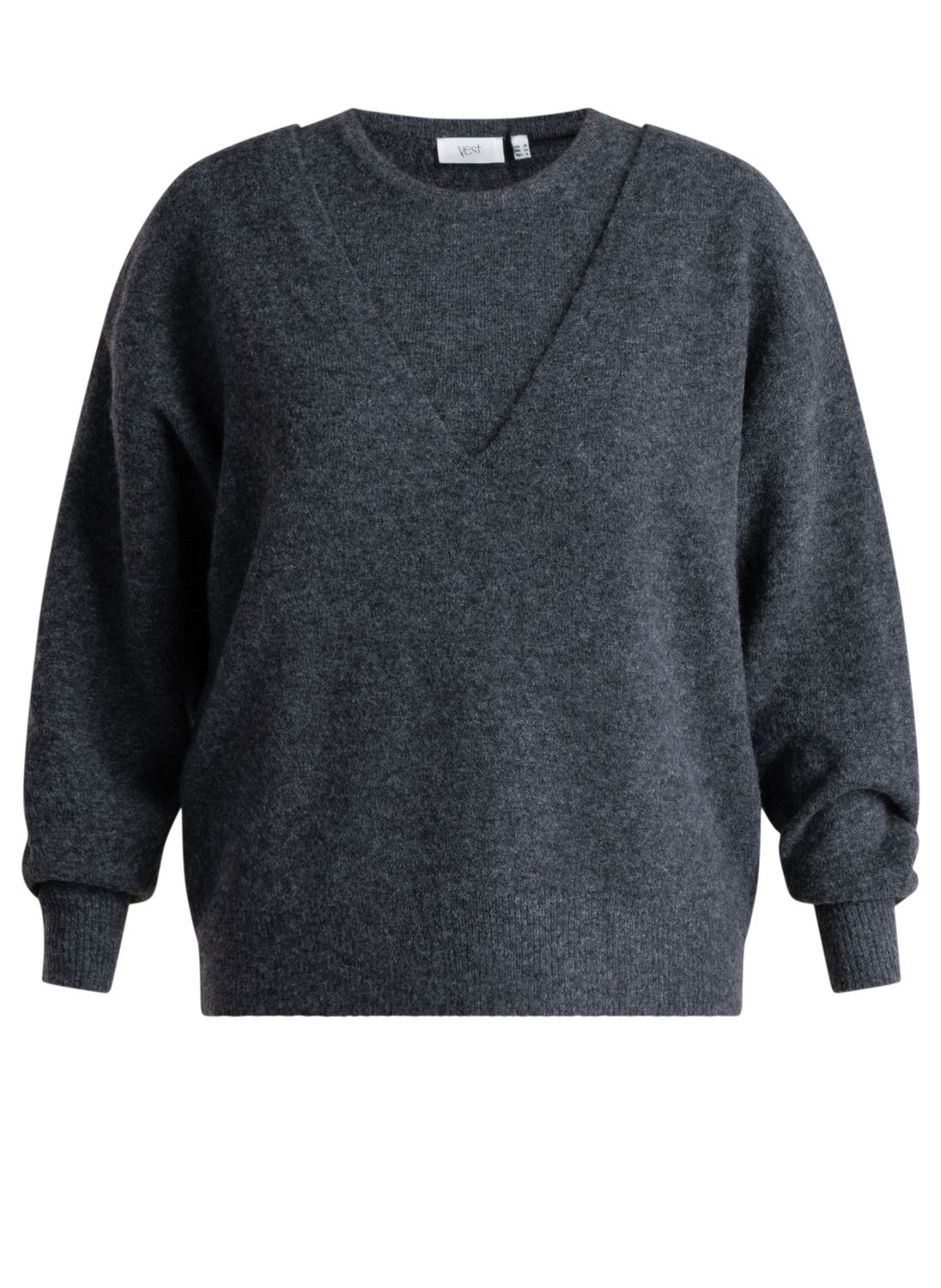 Yest Curve trui Dark Grey/Melange A006686