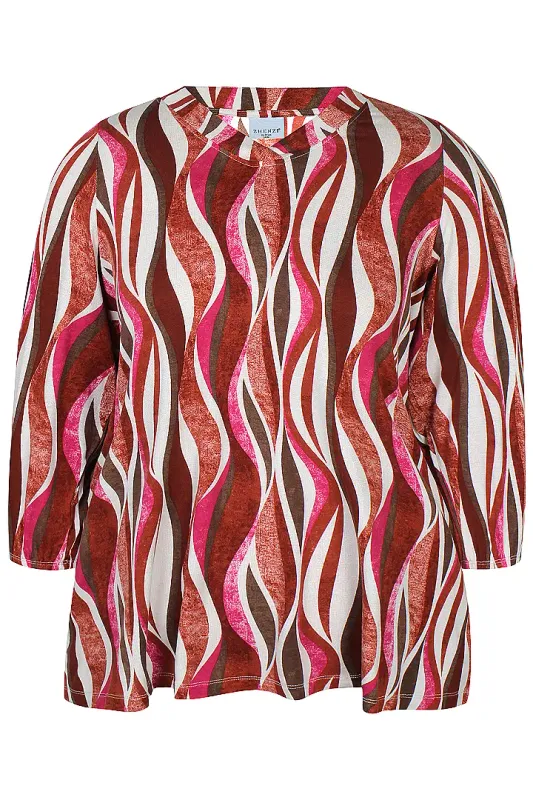 zhenzi Zh-Sylva 1511 Blouse 3/4 mouw Print 201511