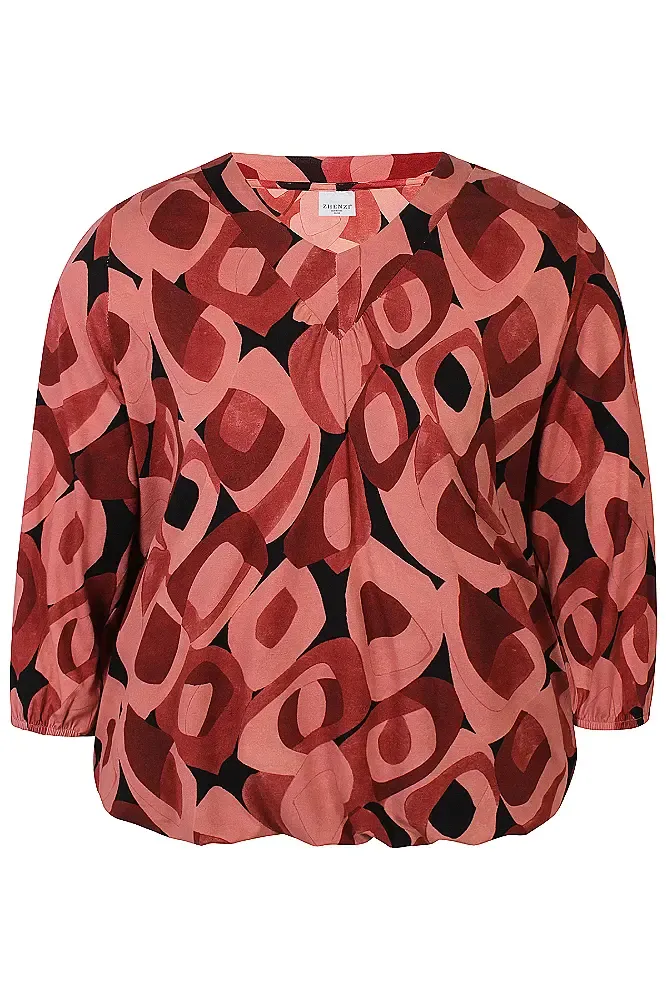 zhenzi Zh-Lexie 1514 Blouse 3/4 mouw Print 201514