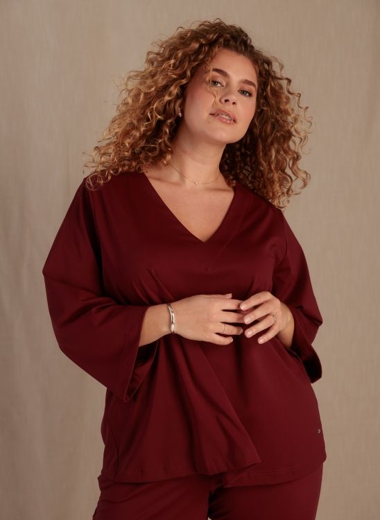 Yest Curve shirt Wine Red A006447