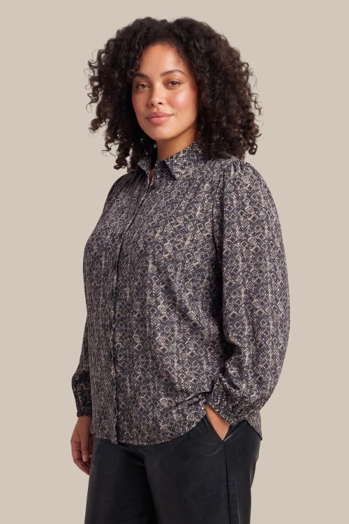 Exxcellent Tenley Blouse Zwart/Brons 26WZE05