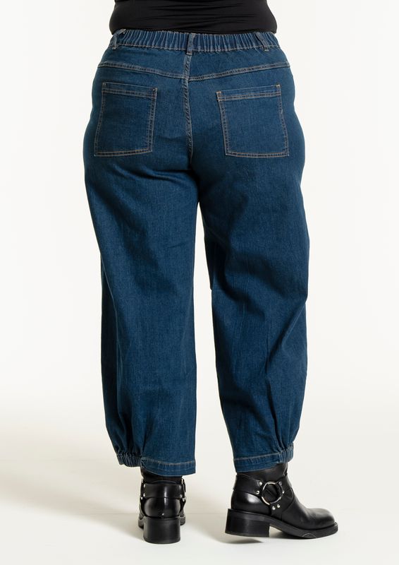Gozzip Clara Baggy pants Dark blue denim 9904-1