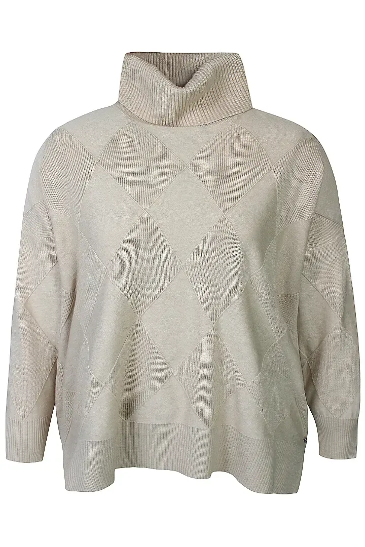 zhenzi Zh-Kogle 1495 Pullover lange mouw Zand print 201495
