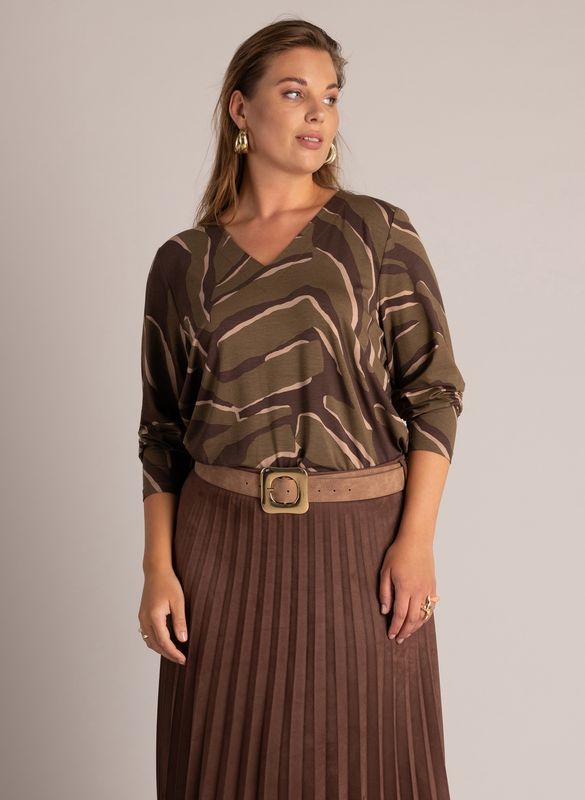 Yest Curve Vilma Brown/Olive Green A006737