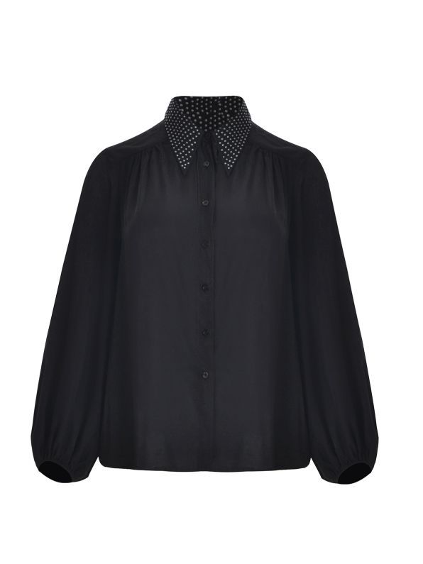 Mat Blouse Zwart 8604.3030