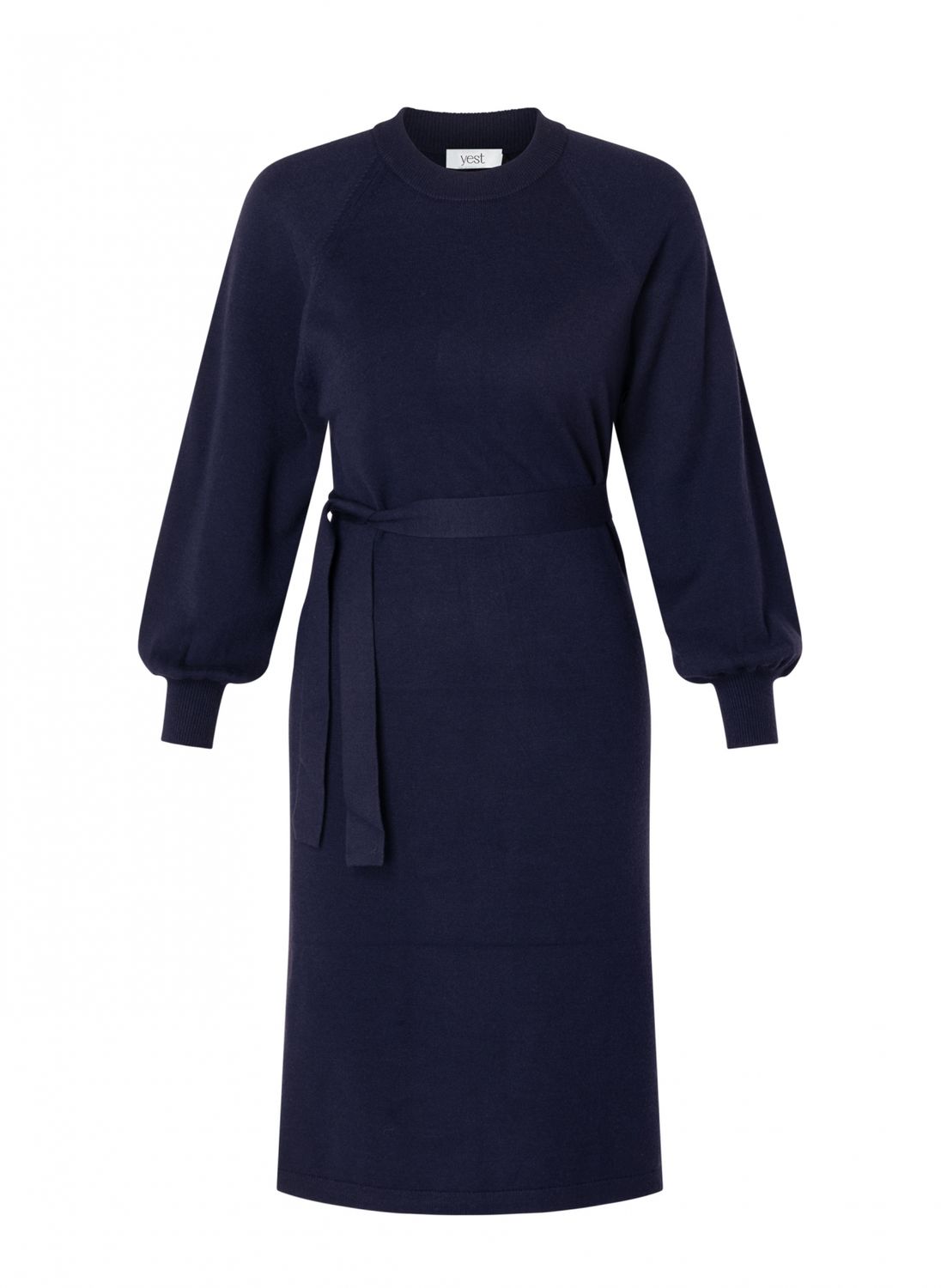 Yest Curve  Knit Dress Dark Blue A006870