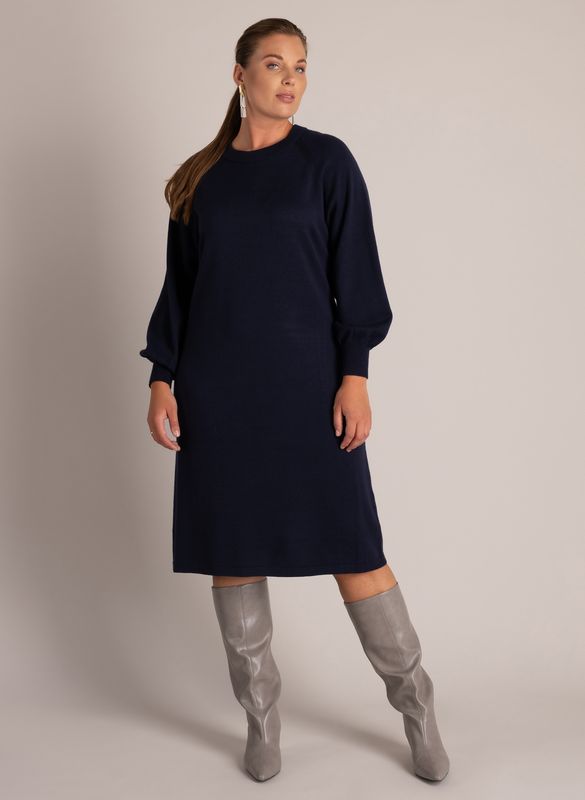 Yest Curve  Knit Dress Dark Blue A006870